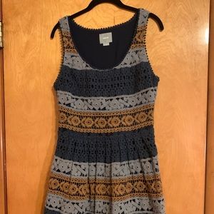 Anthropologie Maeve Crochet Dress